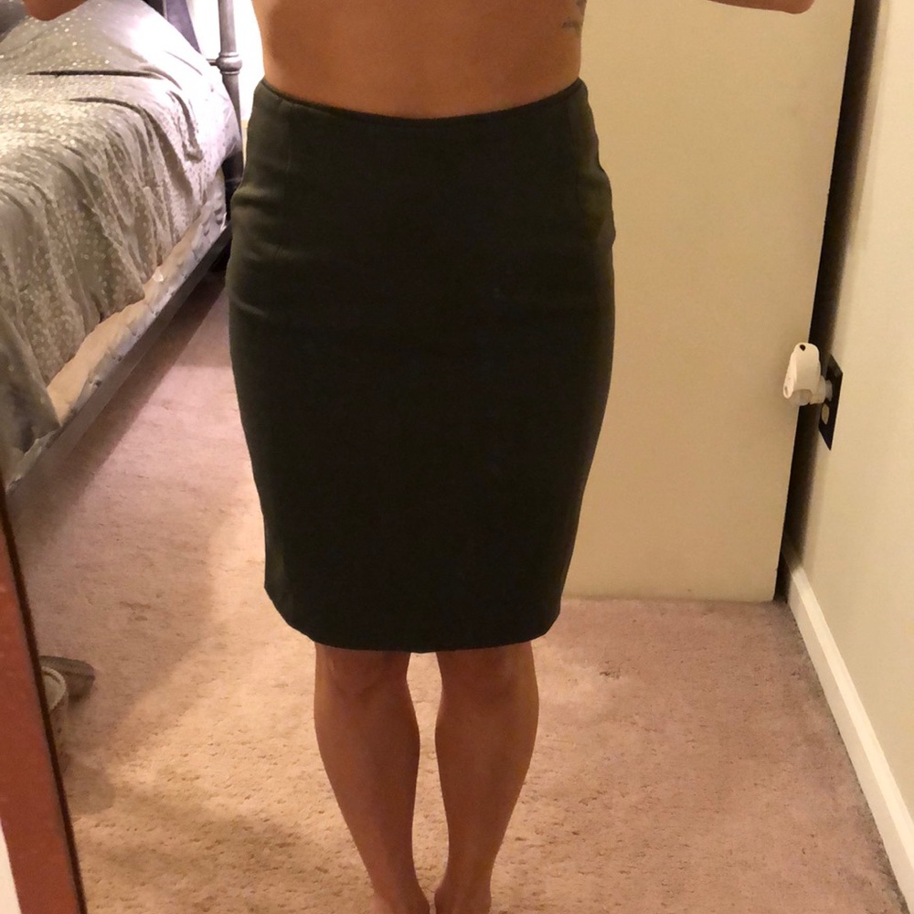 Olive green skirt